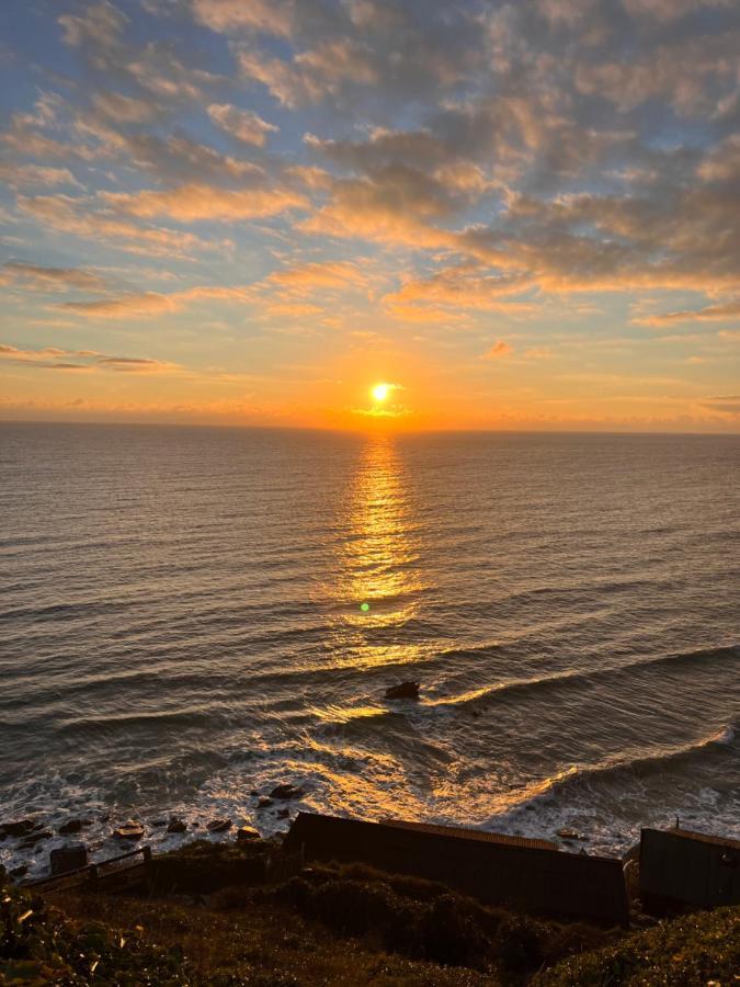 Sunset Sea View Chalet With Hot Tub Torpoint Buitenkant foto