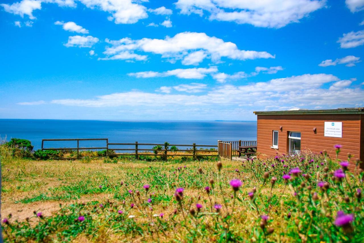 Sunset Sea View Chalet With Hot Tub Torpoint Buitenkant foto