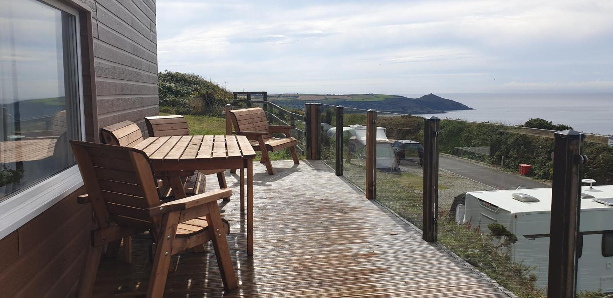 Sunset Sea View Chalet With Hot Tub Torpoint Buitenkant foto